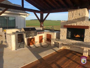 Photos by A&c Construction & Remodeling #2 700 sqft Cedar Deck
300 sqft Cedar Patio Cover
10 ln ft Outdoor Kitchen
6 ft Fireplace and granite bench