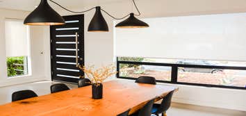 White Motorised Roller Shades