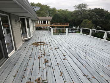 Photos by Jt Home Improvements #1 Face lift on deck on booth lake. Treks new line of decking and railing was used. Hidden fasteners to give it a nice c