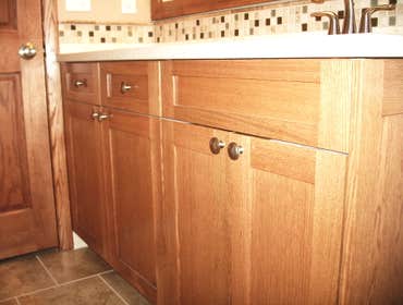 Richfield bathroom gut and remodel This is a bathroom in a 1950s Richfield home. The owners did most of the designing, and they loved the final result