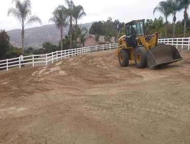 Finish product w/new berm