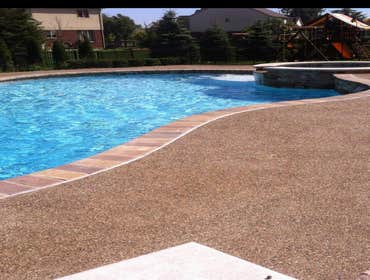 Exposed Aggregate Pool Decks photo, by Potoroka Concrete