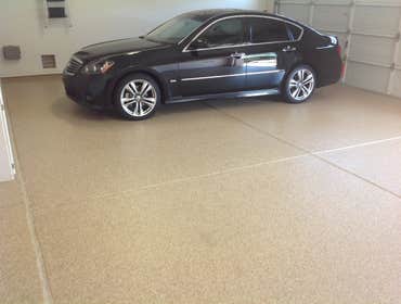 Garage Flake Epoxy Floor