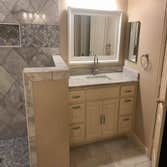 Photos by Gnf Contractors Inc #2 Bathroom Remodel from existing, during and after photos