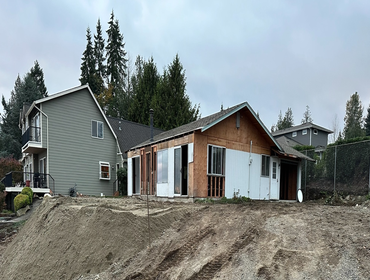 BEFORE - Front & Side View of Property to be developed