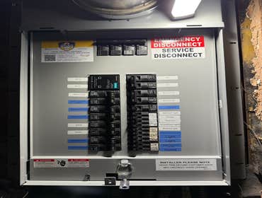 200 amp Meter Panel and Labeling