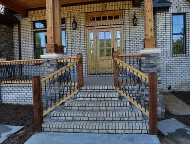 Rustic Stone and Brick House