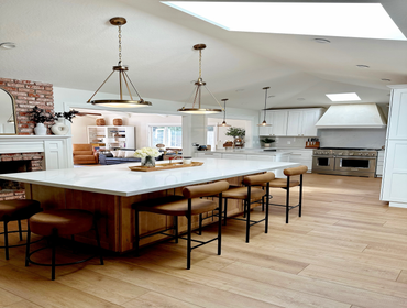 San Jose Kitchen Remodel A full kitchen remodel including structural changes, vaulted ceilings, skylight additions, plastered hood, custom cabinetry, f