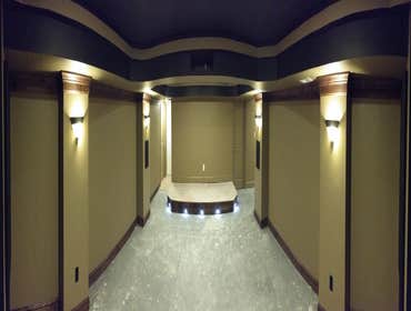 Theater room w/o floor