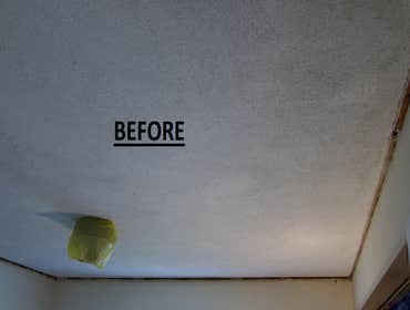 My Work: Before & After 1. Damaged Wall - Before
2.Damaged Wall - After. This job was completed the day after I arrived.
All of the taping and coats w