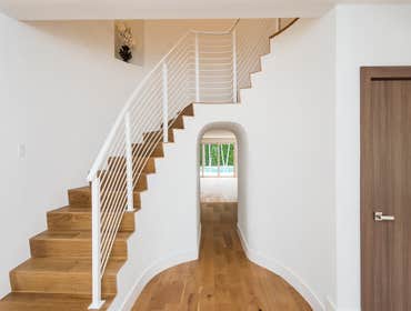 WOODEN STAIRCASE AND FLOOR