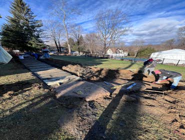 Photos by Green Acre & Home Services LLC #1 Project not complete, we did this but she’ll be adding flower beds in the spring of 2025.