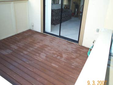 back yard deck/porch.