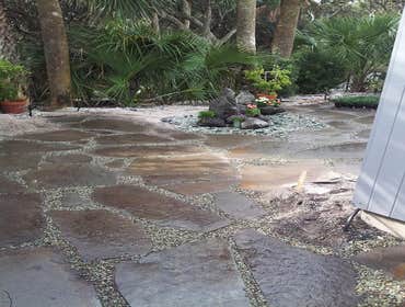 stone patio