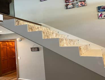 Photos by Infinite Floors & More #1 Heated floors, all new LVP throughout main level and lower level of home, new railings and custom stair system!