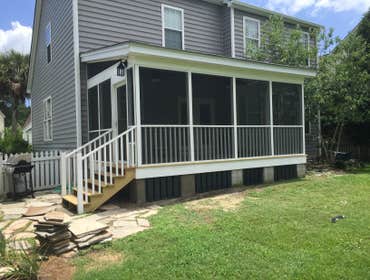 Dunes West Screen Porch addition Screen porch addition to back of home /