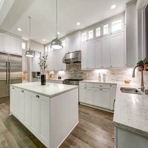 White marble counter tops comp