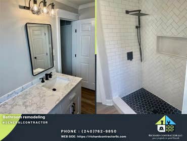 Photos by Richard Contractor LLC #6 bathroom remodeling