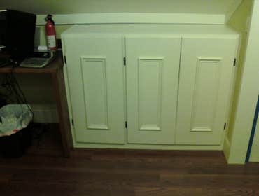 Lifetime Warranty Construction Custom Cabinet Project Custom cabinets and bookshelves. Abilene, Texas