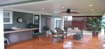 large covered patio