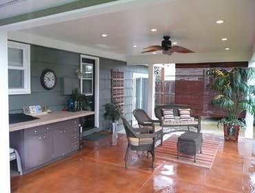 large covered patio
