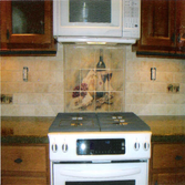Project photos from W J Reynolds Tile Contracting Corporation KITCHEN BACKSPLASH