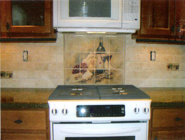 Project photos from W J Reynolds Tile Contracting Corporation KITCHEN BACKSPLASH