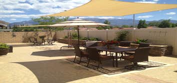 concrete patio & drain