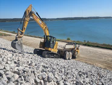 Lake work and drainage in Fort Worth, TX