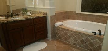 garden tub in master bath