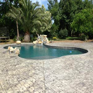 Ashlar Slate Stamped Pool Deck