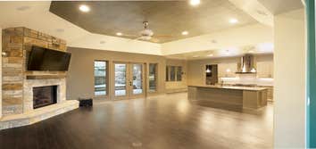 Modern Kitchen and Living Spac