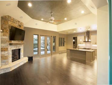 Modern Kitchen and Living Spac
