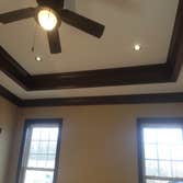 Master bedroom vaulted ceiling