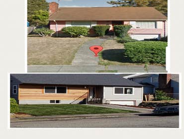 62nd ave exterior before and after