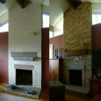 Before and After Stone Veneer