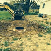 Septic tank riser install