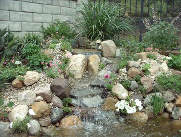 Cascading waterfall Sylmar