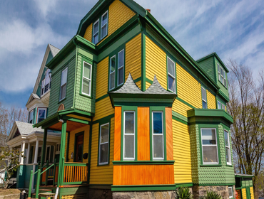 Exterior Painting of Multi Colored Home