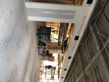 Drywall partitions & grid ceiling