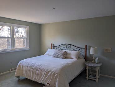 Bedroom Repaint done in Benjamin Moore October Mist by Wescott Painting in Pittsburgh, PA.