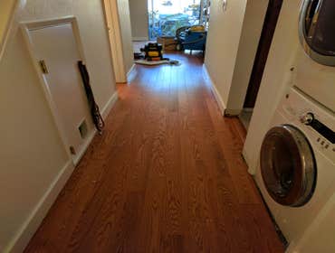 Canadian slow-growth maple hardwood floor installation, engineered flooring