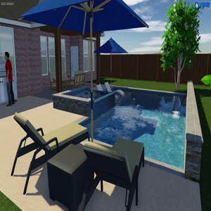 3D Design Various 3D renderings of pool design concepts we've done for previous customers of ours.