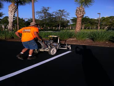 Striping Parking Lot