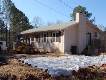 Fowler Homes Inc Garage addition and House Remodeling project. Garage addition for a whole house remodel in Woodstock Ga.