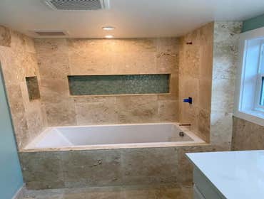 Tile Projects by Nobleman Construction Tile installation, repair, replacement. Complete bathrooms and kitchen remodels.