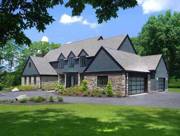 Custom Home / Gladwyne PA This new construction by Monahan Design Build is a showplace that blends sleek transitional-style architecture with ultra-hig
