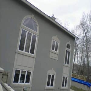 Westport Project Outside stucco and indoor drywall
