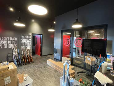 School Of Rock Queen Creek 2700 sq. ft. tenant improvement buildout of a School of Rock Franchise in Queen Creek, AZ.