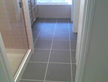 Guest bathroom floor.
